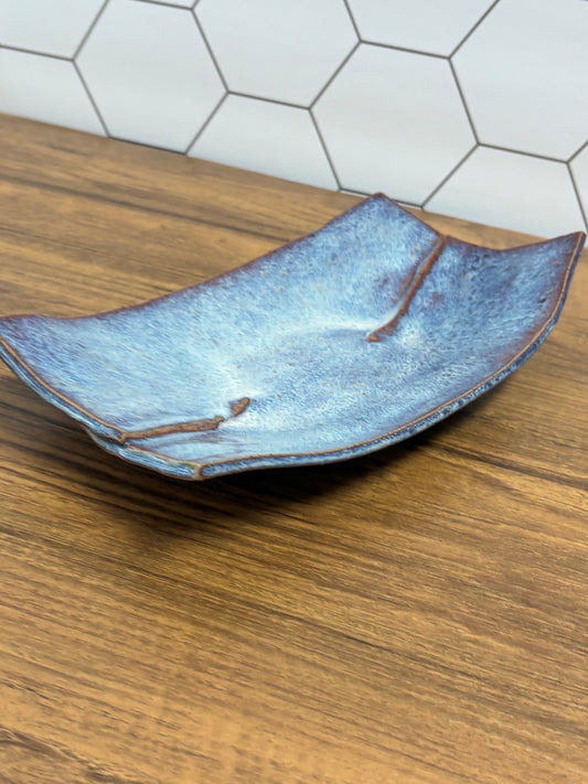 Blue Folded Plate