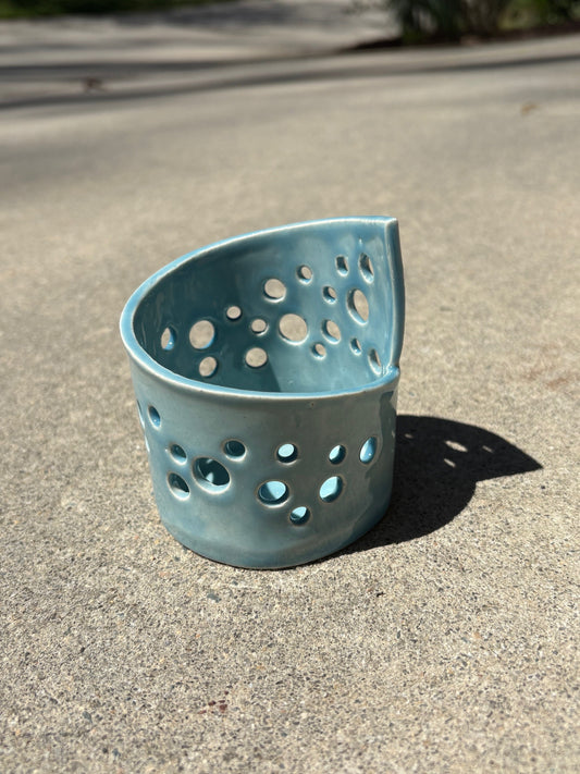 Blue Tealight Luminary